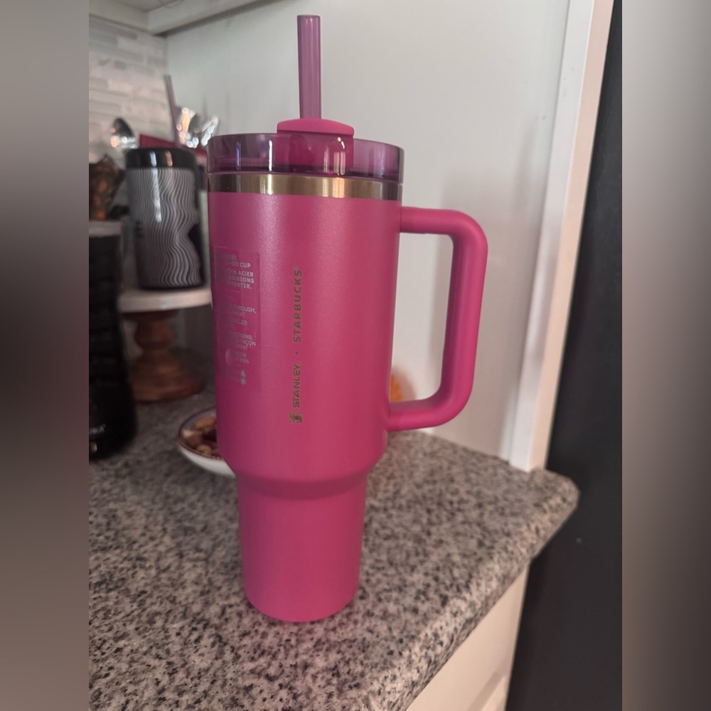 Stanley X Starbucks Winter Pink Tumbler Ltd Edition